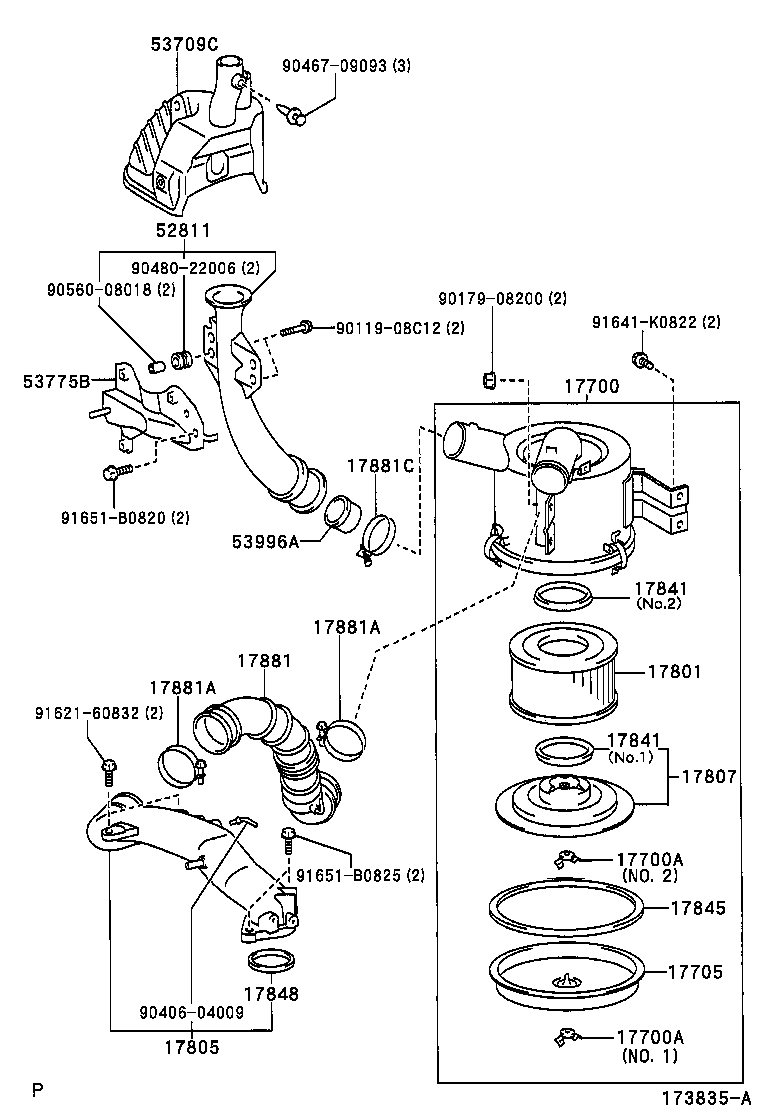  DYNA TOYOACE |  AIR CLEANER