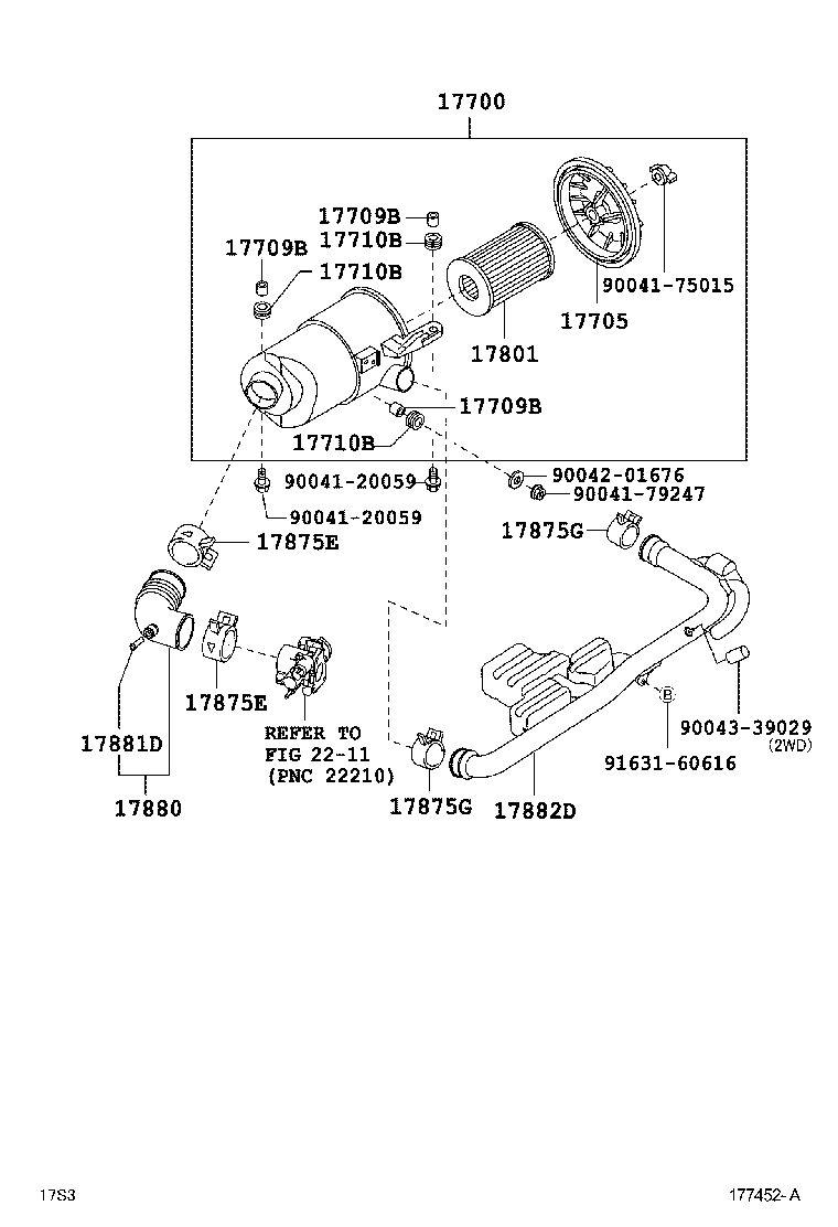  PIXIS TRUCK |  AIR CLEANER