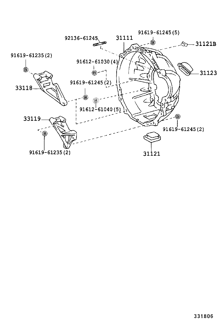  COASTER |  CLUTCH HOUSING TRANSMISSION CASE MTM