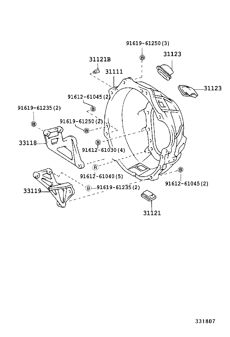  COASTER |  CLUTCH HOUSING TRANSMISSION CASE MTM