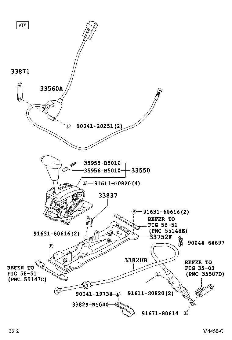  PIXIS TRUCK |  SHIFT LEVER RETAINER