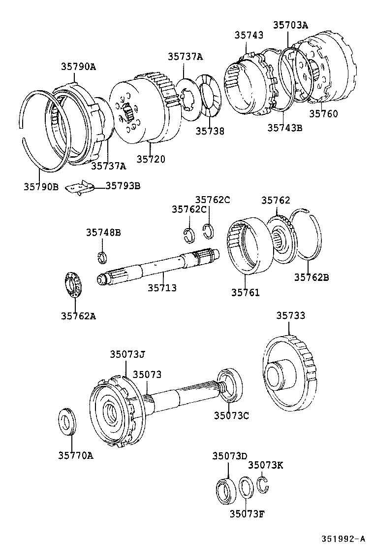  COASTER |  PLANETARY GEAR REVERSE PISTON COUNTER GEAR ATM