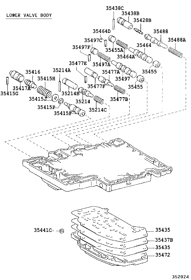  COASTER |  VALVE BODY OIL STRAINER ATM