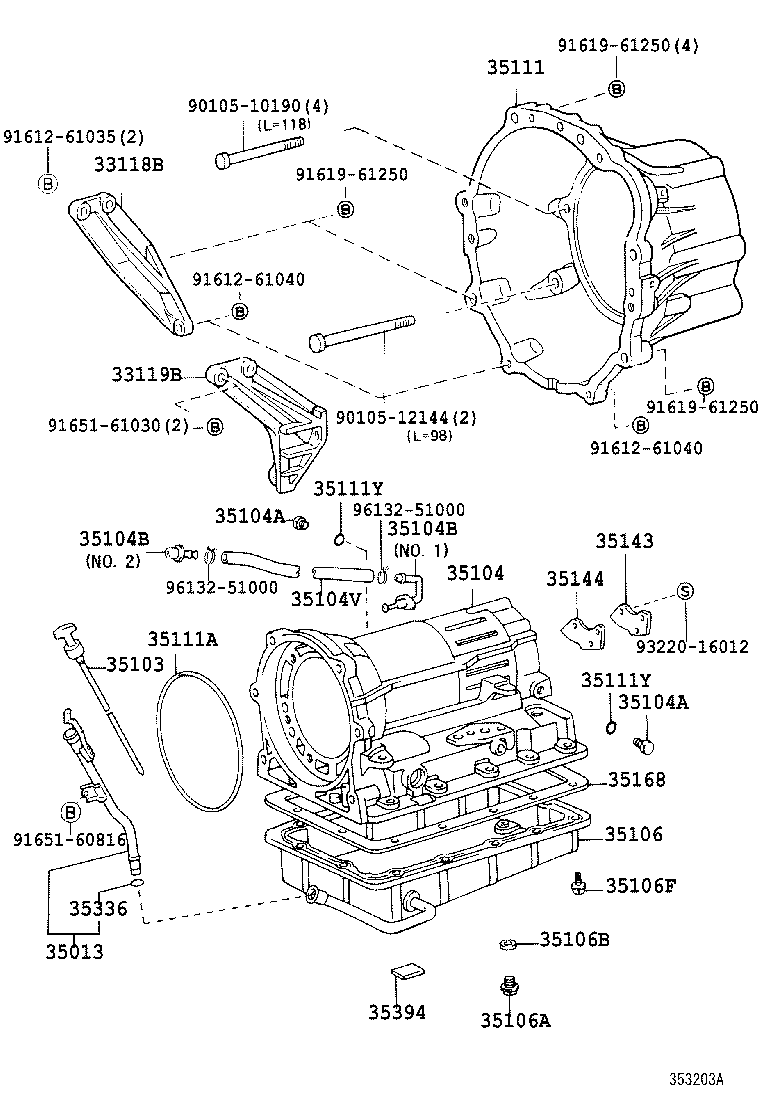DYNA TOYOACE | TRANSMISSION CASE OIL PAN ATM