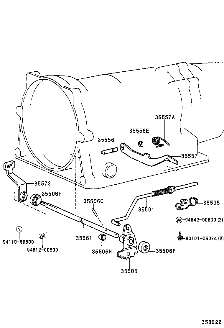  DYNA TOYOACE |  THROTTLE LINK VALVE LEVER ATM