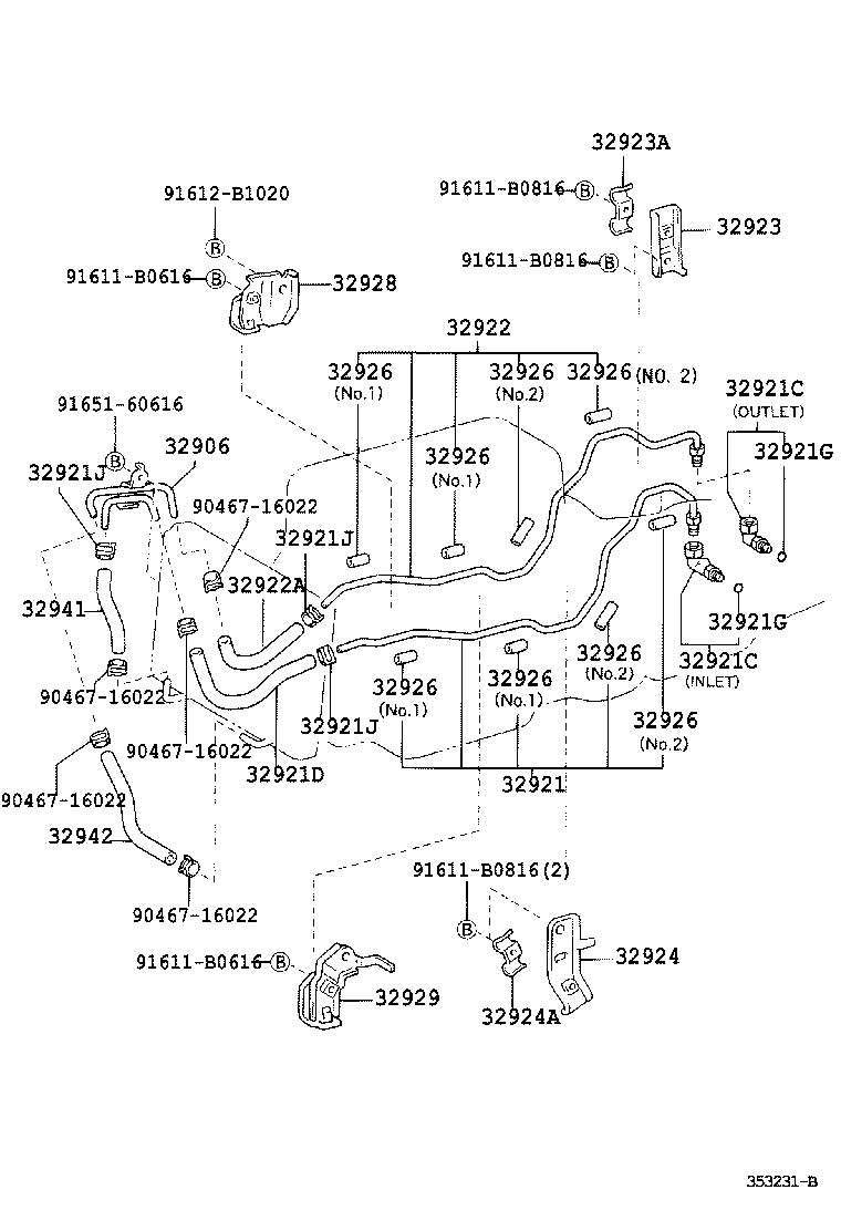  DYNA TOYOACE |  OIL COOLER TUBE ATM
