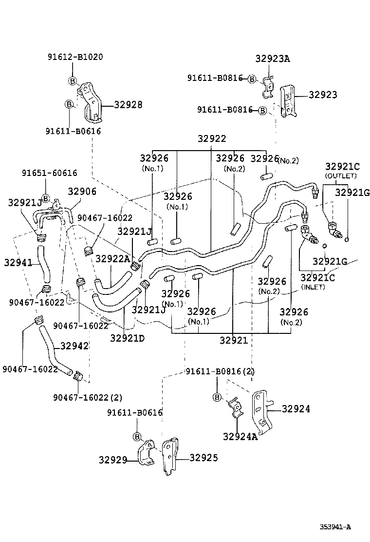  DYNA TOYOACE |  OIL COOLER TUBE ATM