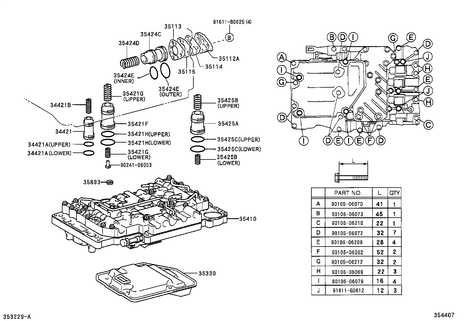  DYNA TOYOACE |  VALVE BODY OIL STRAINER ATM