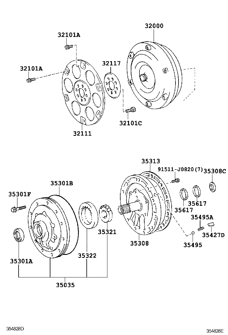  DYNA TOYOACE |  TORQUE CONVERTER FRONT OIL PUMP CHAIN ATM