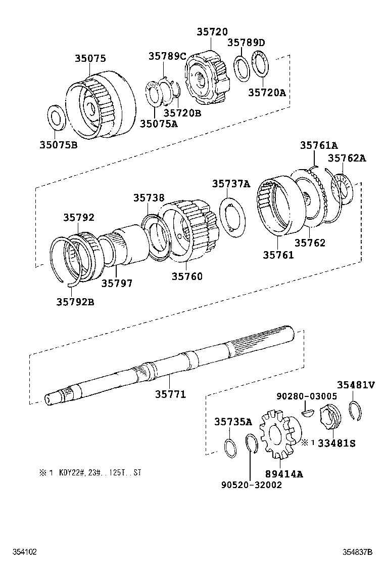 DYNA TOYOACE | PLANETARY GEAR REVERSE PISTON COUNTER GEAR ATM