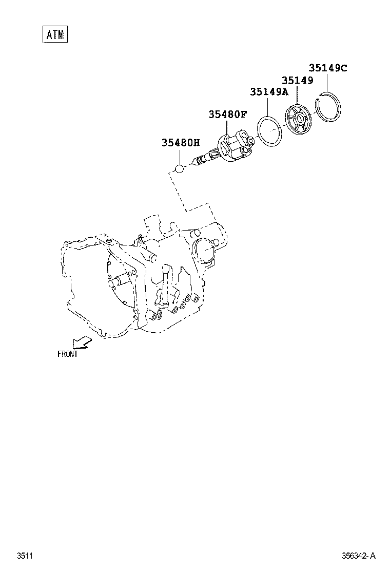  PIXIS TRUCK |  REAR OIL PUMP GOVERNOR ATM