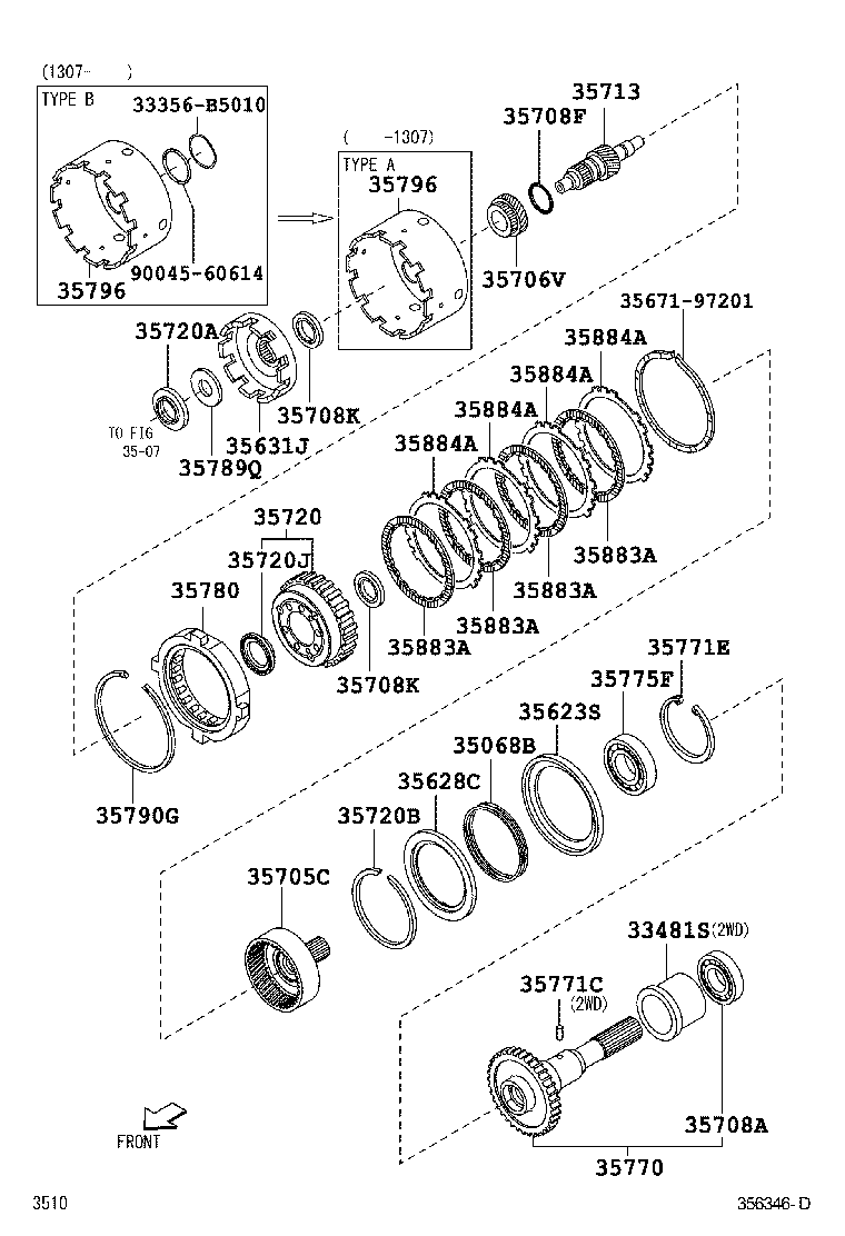  PIXIS TRUCK |  PLANETARY GEAR REVERSE PISTON COUNTER GEAR ATM