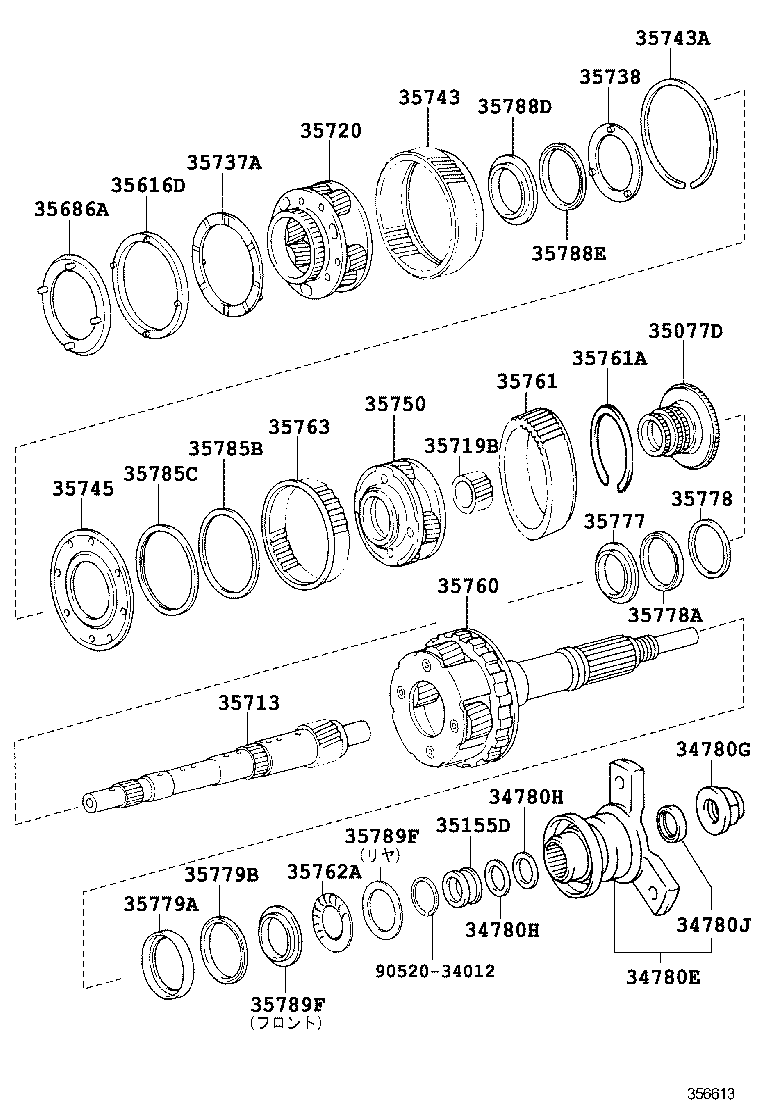  CROWN |  PLANETARY GEAR REVERSE PISTON COUNTER GEAR ATM