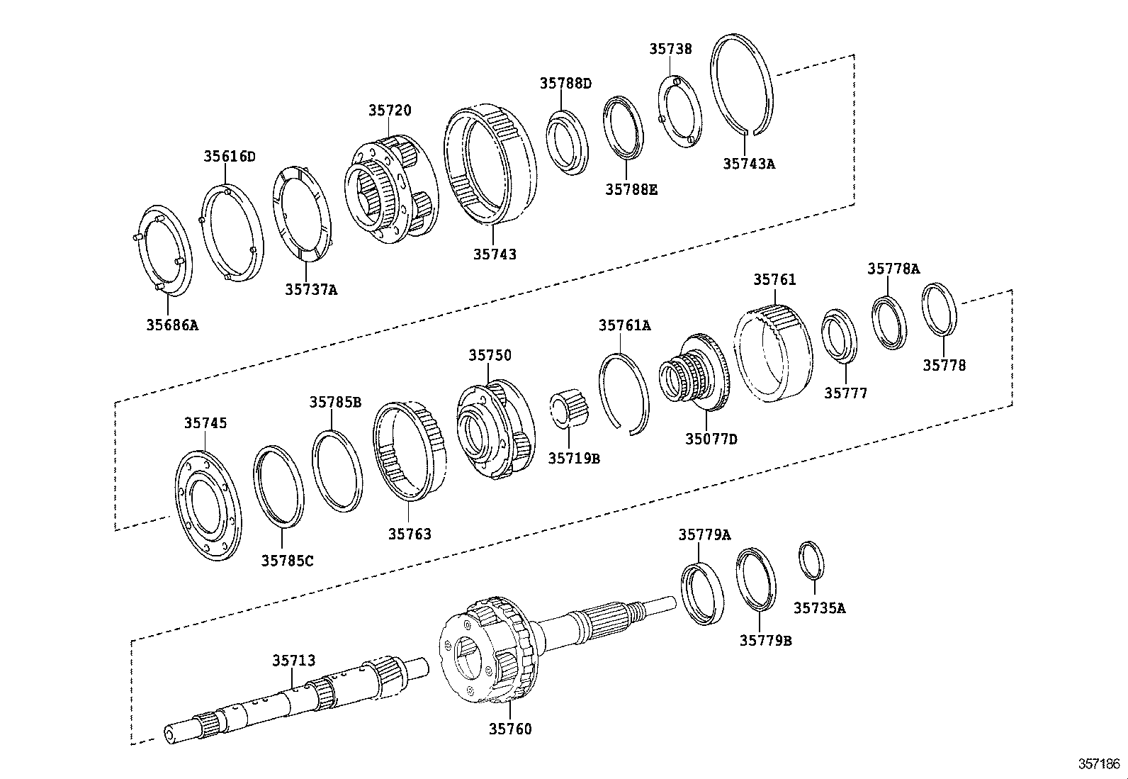  MAJESTA |  PLANETARY GEAR REVERSE PISTON COUNTER GEAR ATM