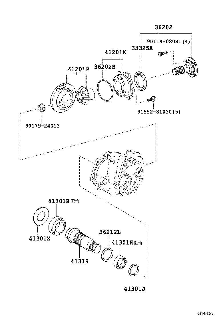  ALPHARD VELLFIRE HV |  TRANSFER GEAR