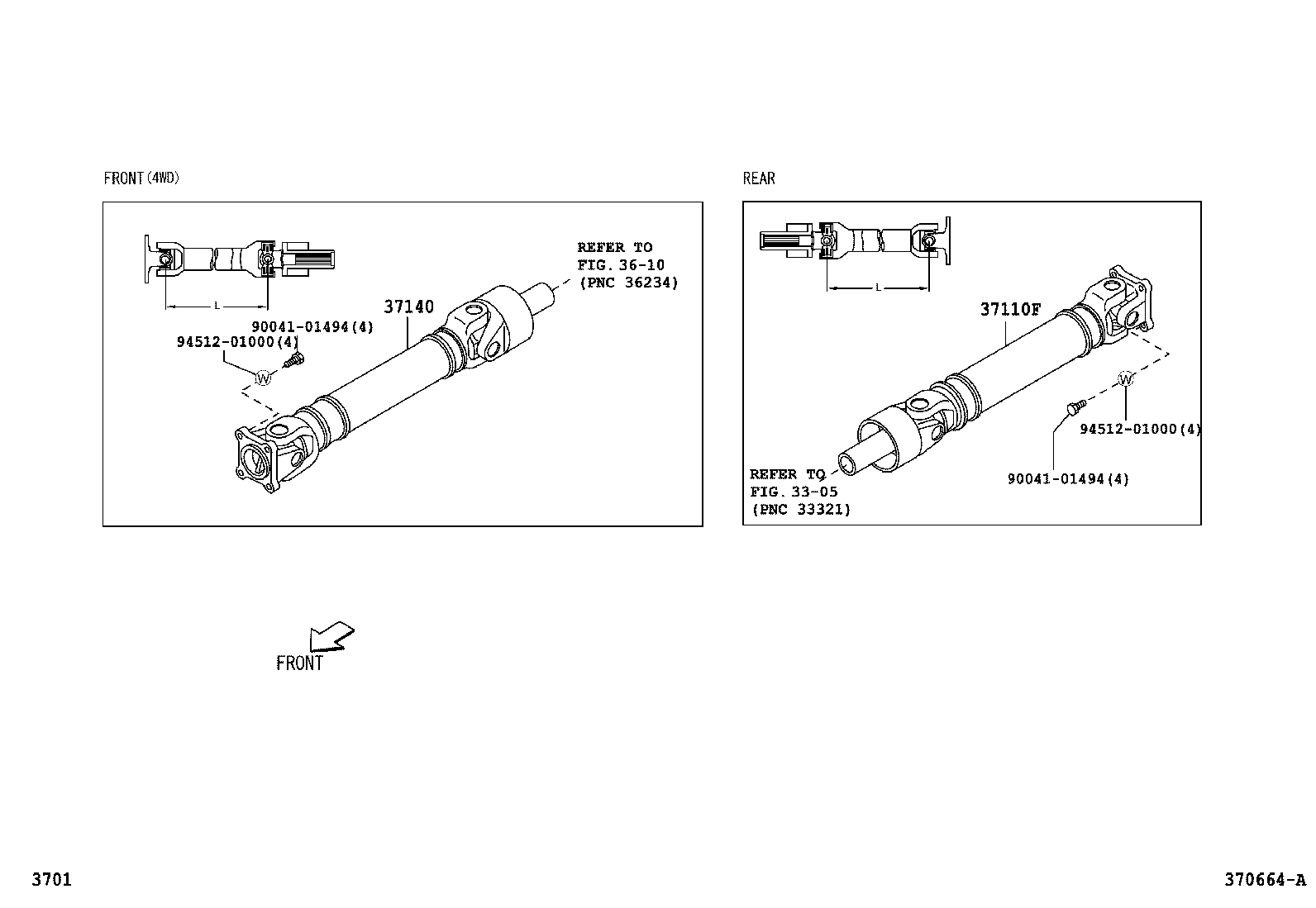  PIXIS TRUCK |  PROPELLER SHAFT UNIVERSAL JOINT