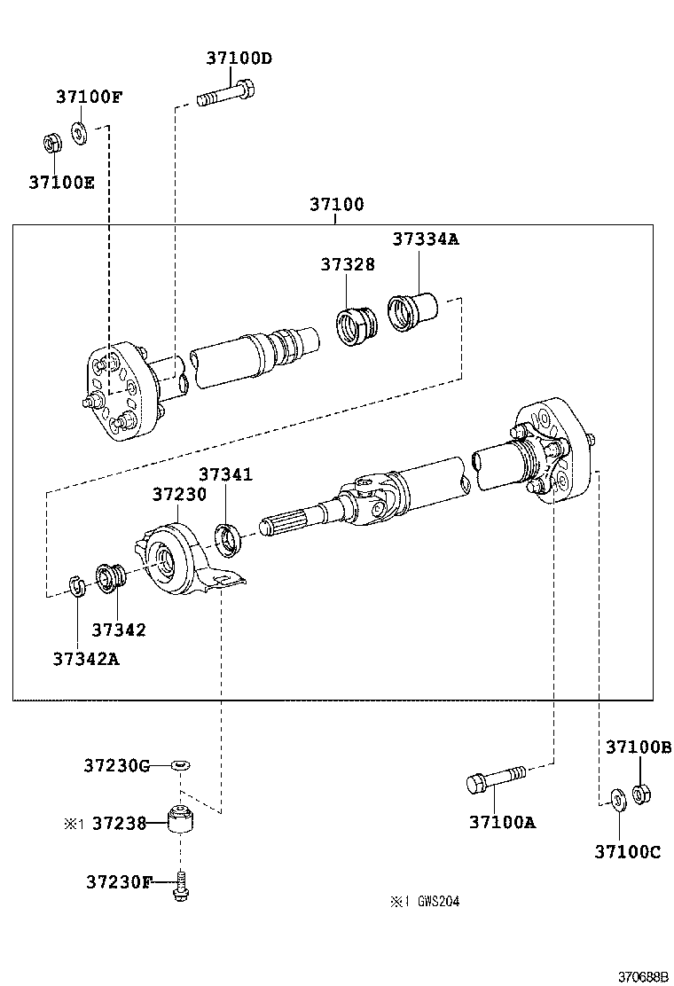  CROWN |  PROPELLER SHAFT UNIVERSAL JOINT