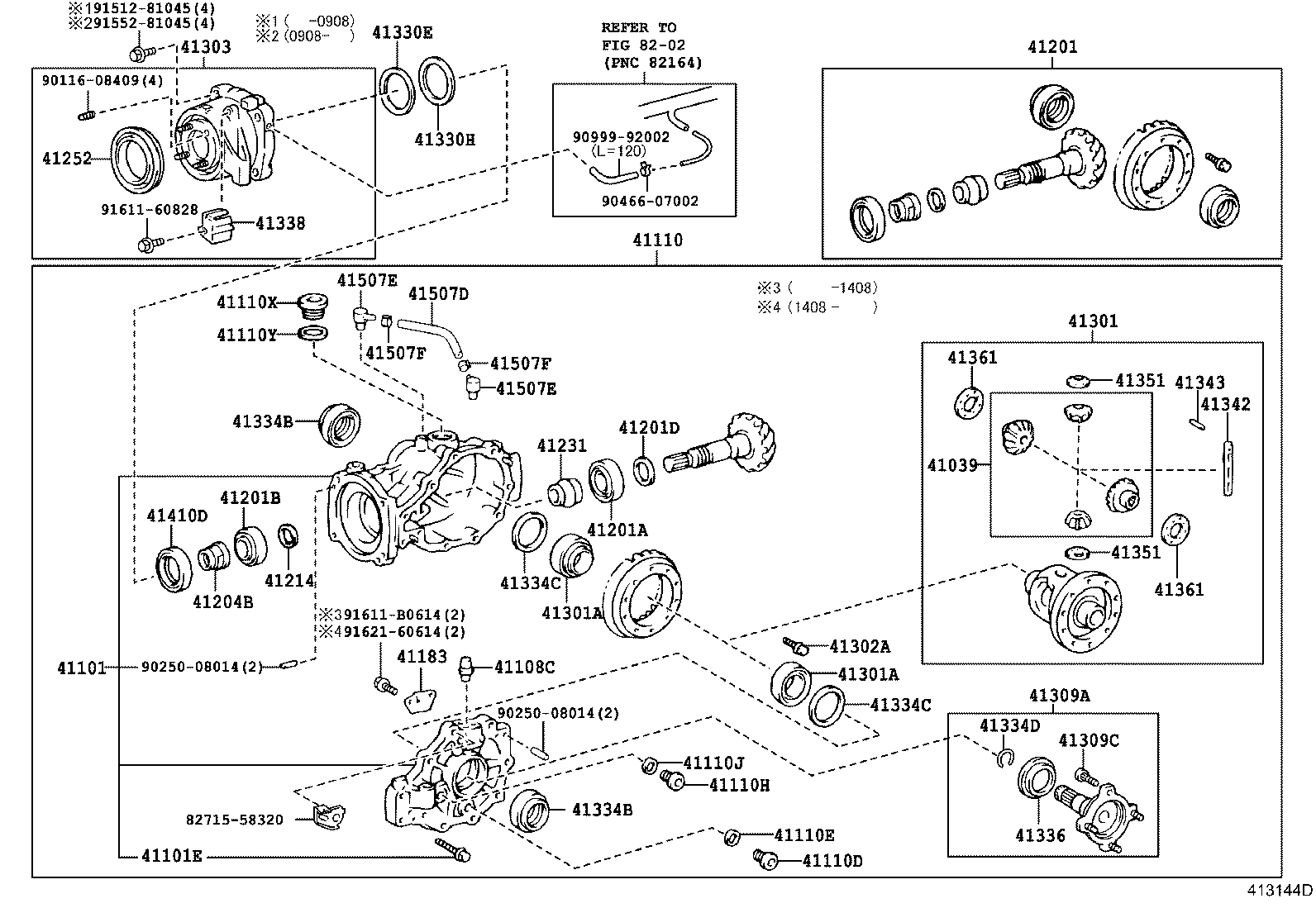  ALPHARD VELLFIRE HV |  REAR AXLE HOUSING DIFFERENTIAL