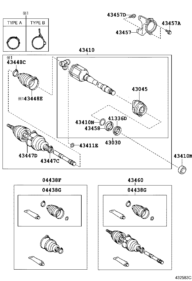  ALPHARD VELLFIRE HV |  FRONT DRIVE SHAFT