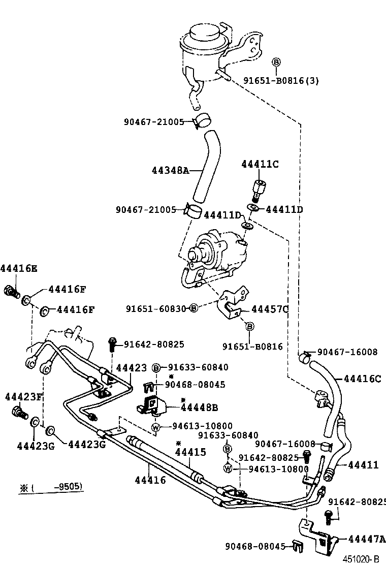  COASTER |  POWER STEERING TUBE