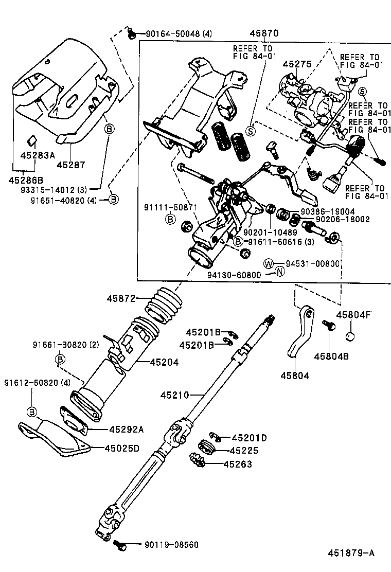 COASTER | STEERING COLUMN SHAFT
