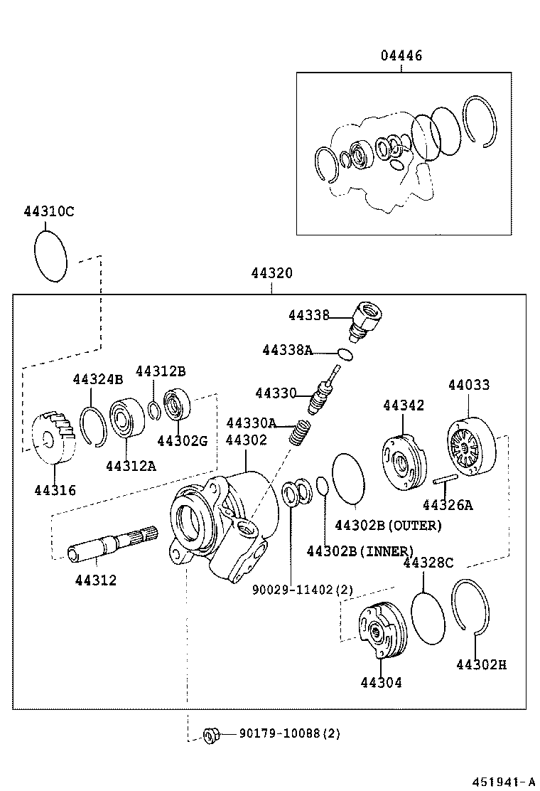  COASTER |  VANE PUMP RESERVOIR POWER STEERING