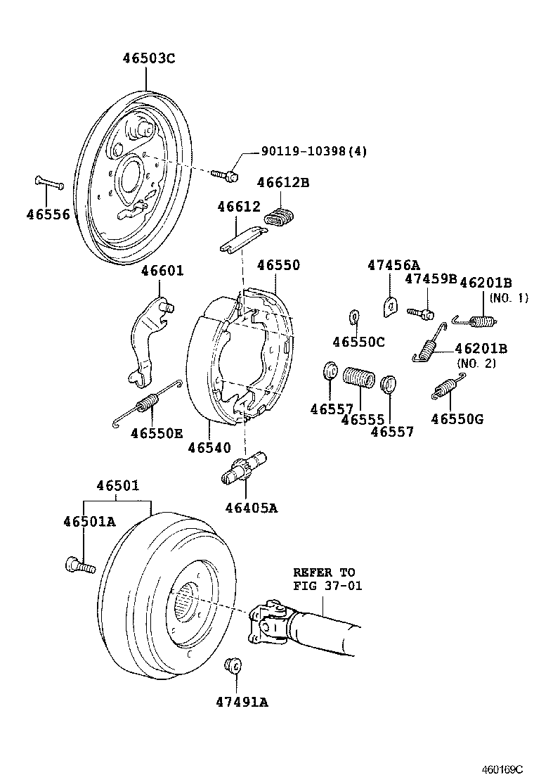  COASTER |  PARKING BRAKE CABLE