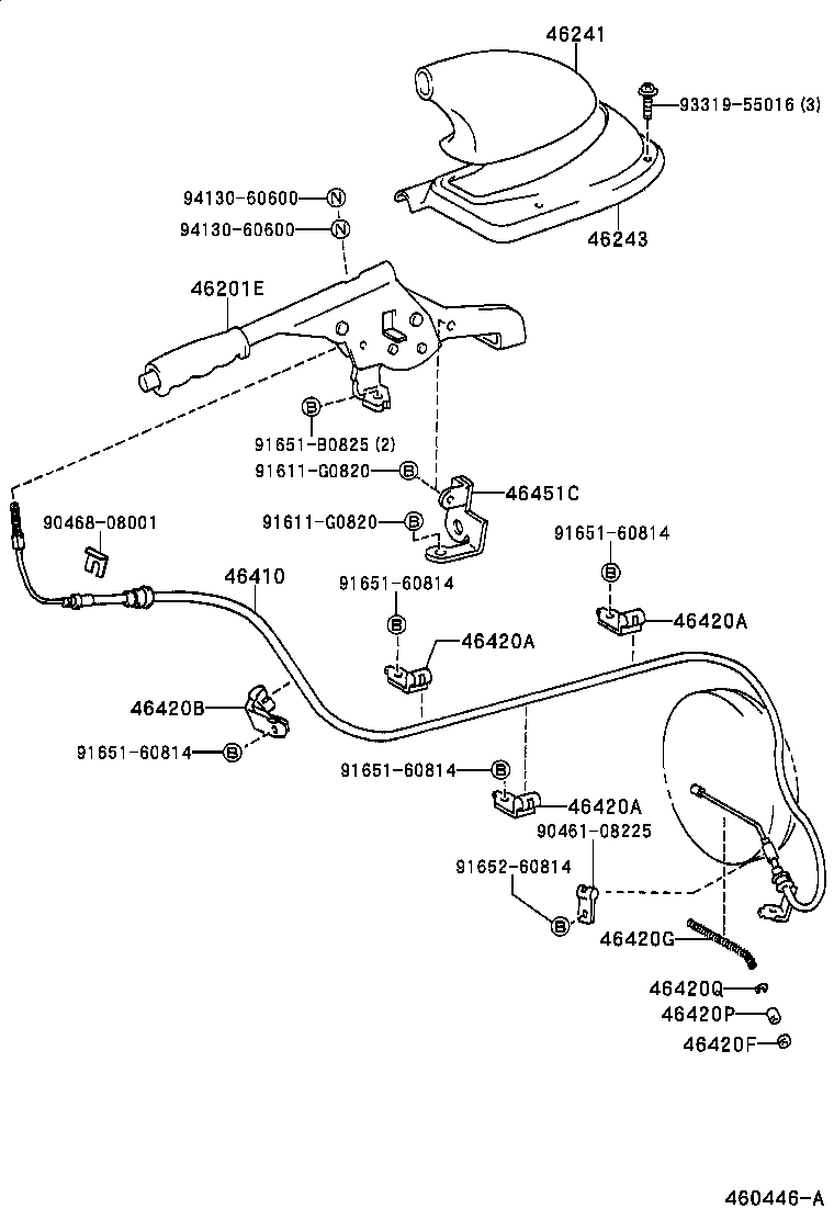  COASTER |  PARKING BRAKE CABLE