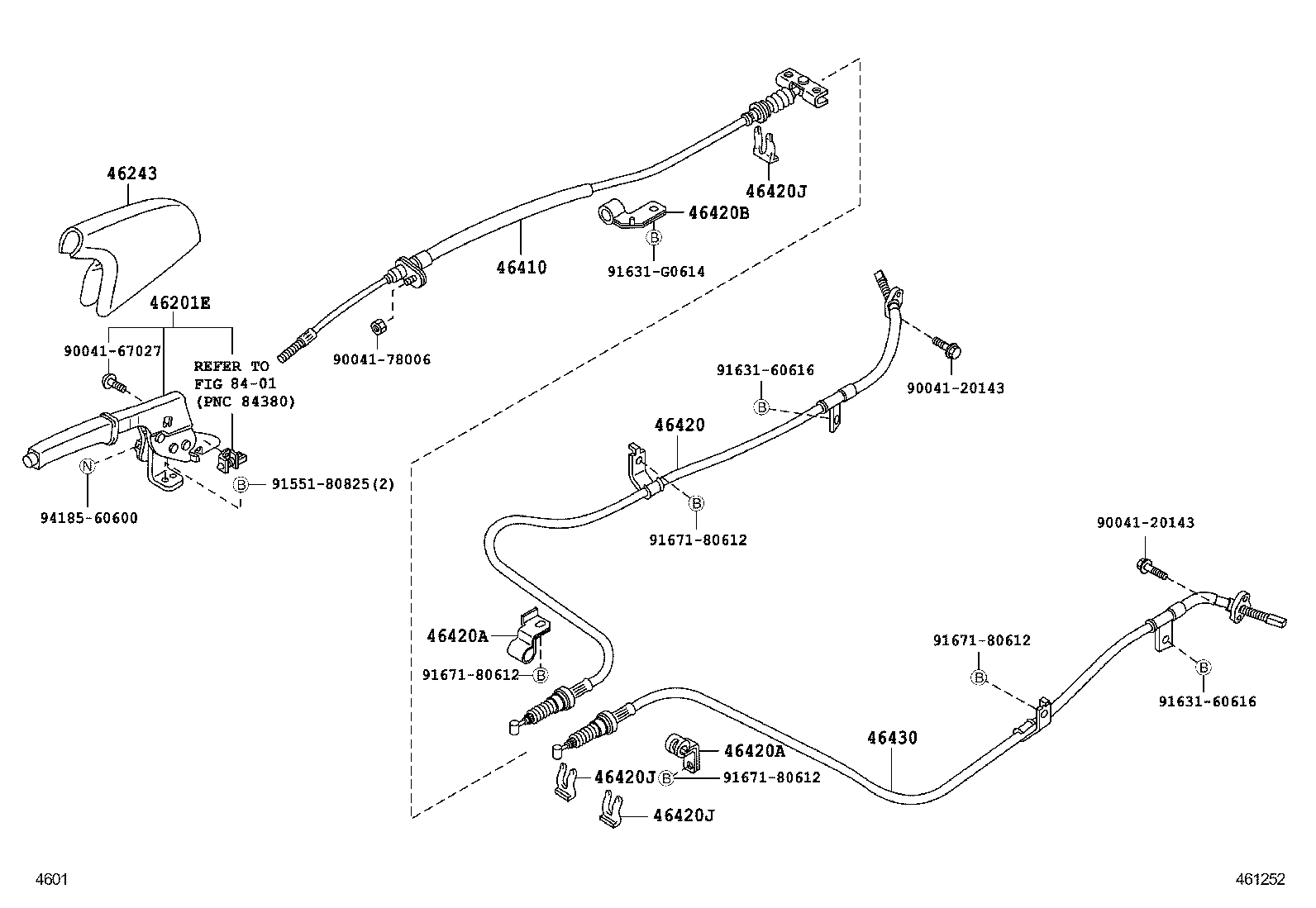  PIXIS TRUCK |  PARKING BRAKE CABLE