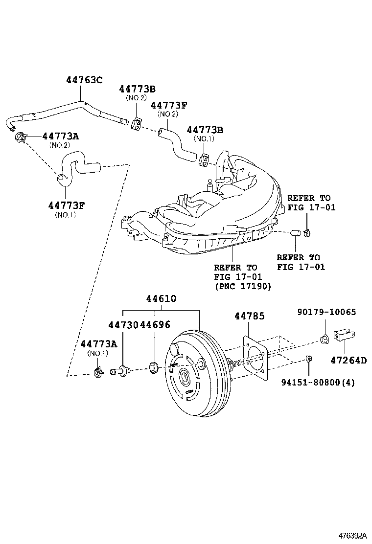  CROWN |  BRAKE BOOSTER VACUUM TUBE