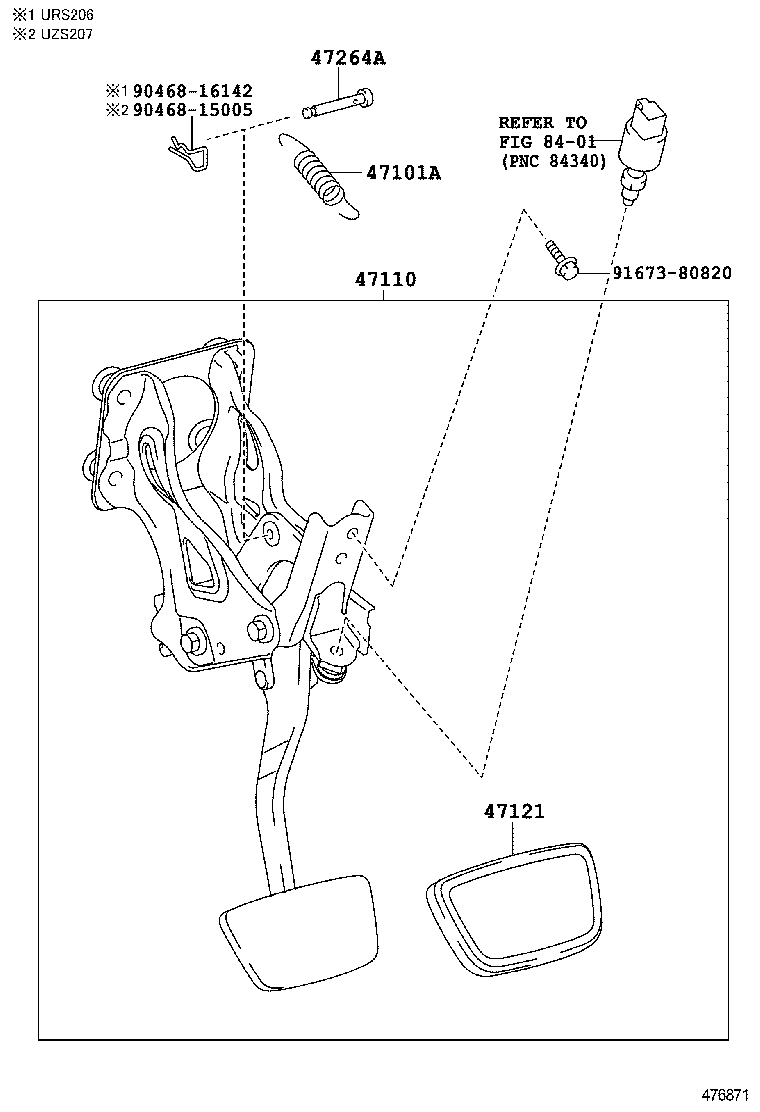  MAJESTA |  BRAKE PEDAL BRACKET