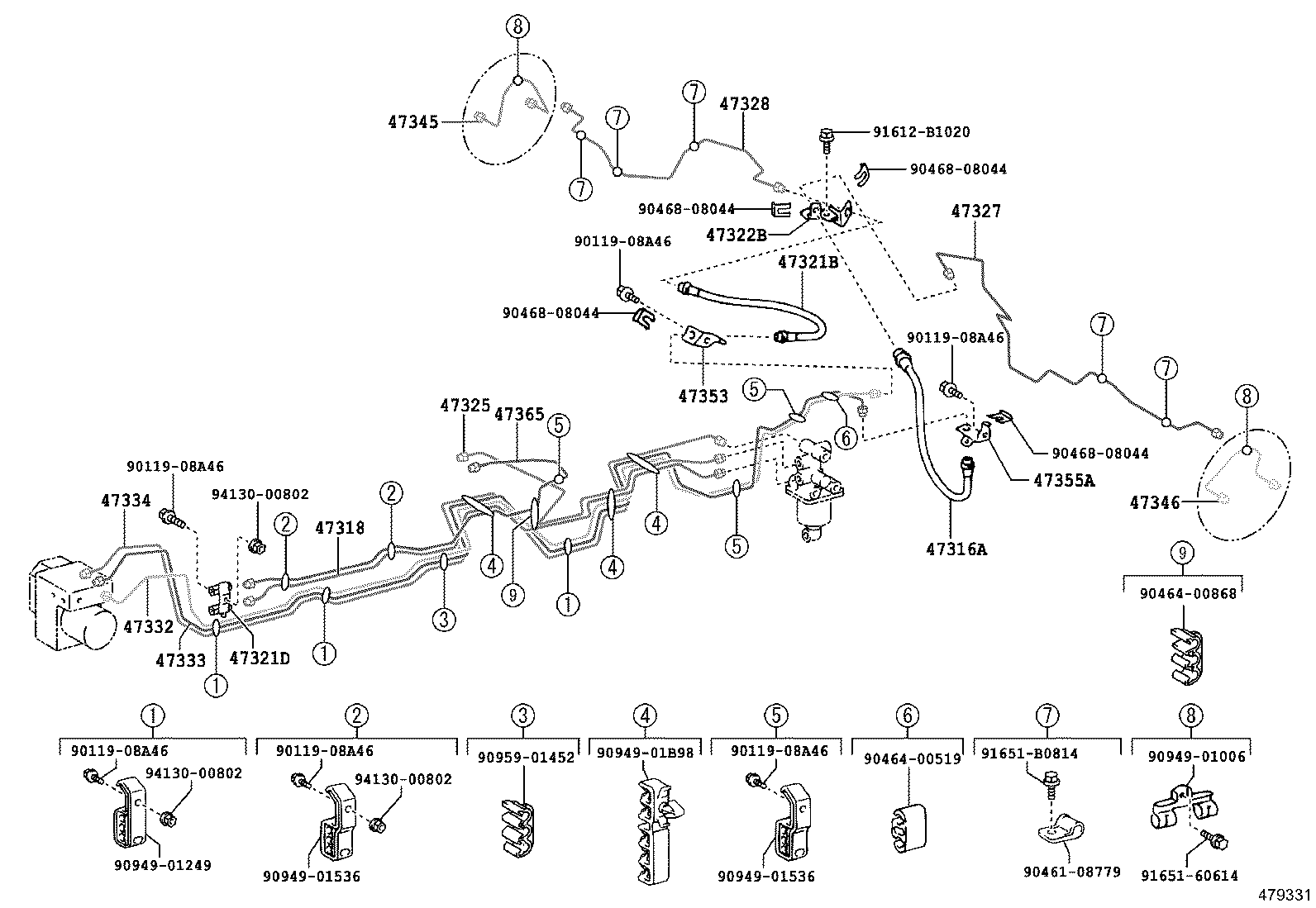  COASTER |  BRAKE TUBE CLAMP
