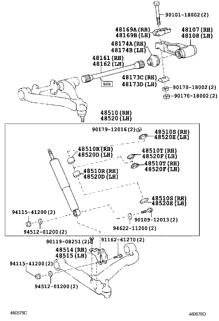  COASTER |  FRONT SPRING SHOCK ABSORBER