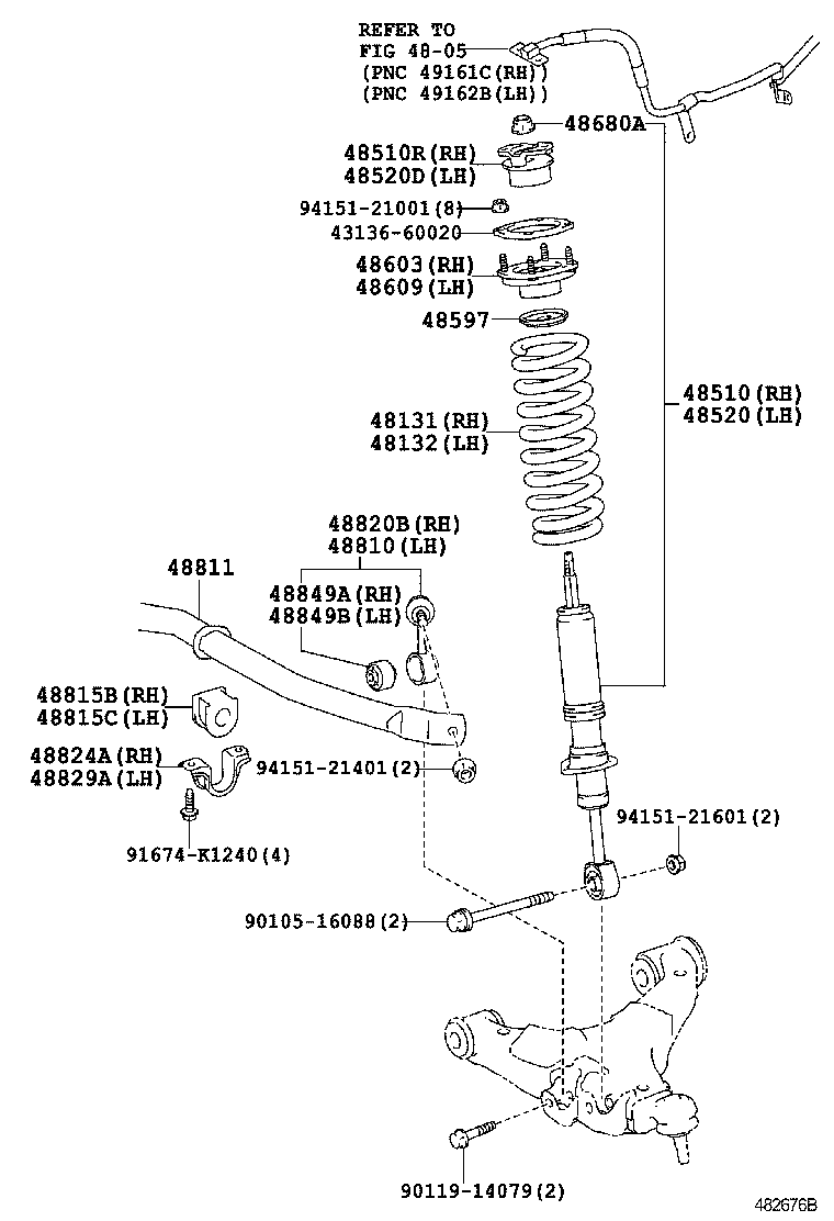  LAND CRUISER 200 202 |  FRONT SPRING SHOCK ABSORBER