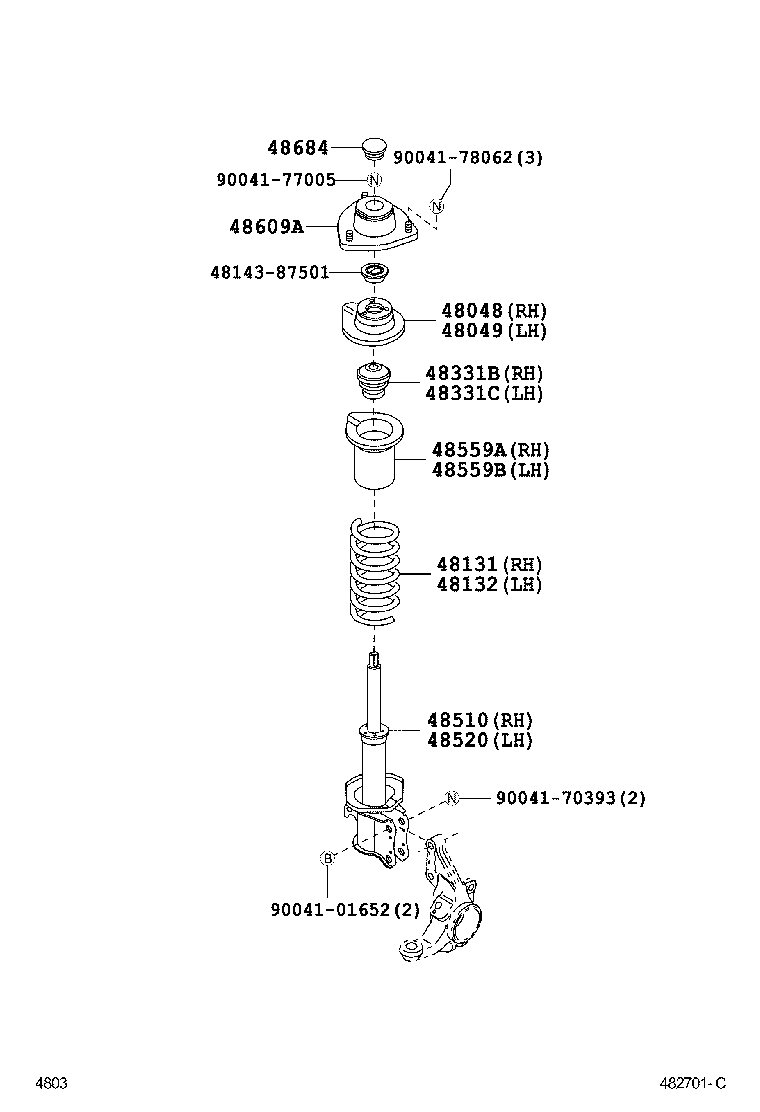  PIXIS TRUCK |  FRONT SPRING SHOCK ABSORBER