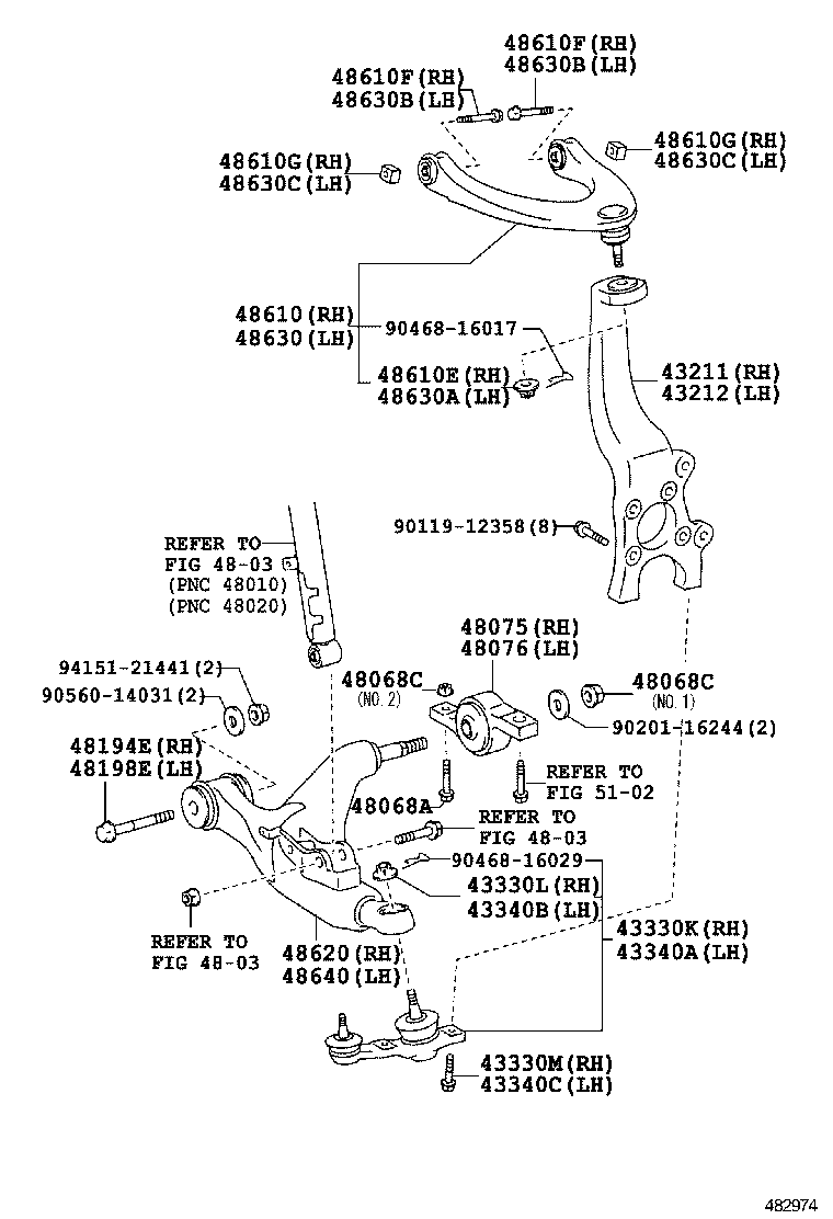  MAJESTA |  FRONT AXLE ARM STEERING KNUCKLE