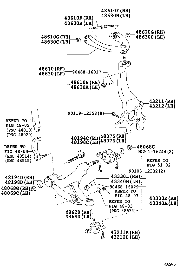  MAJESTA |  FRONT AXLE ARM STEERING KNUCKLE