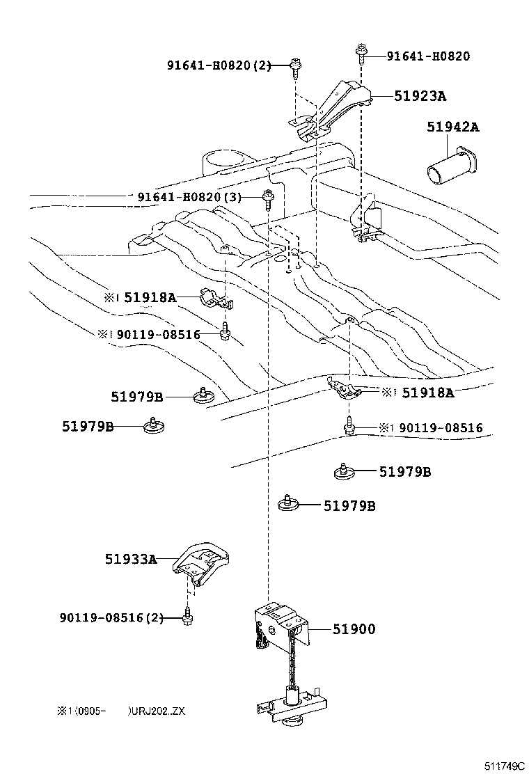 LAND CRUISER 200 202 |  SPARE WHEEL CARRIER