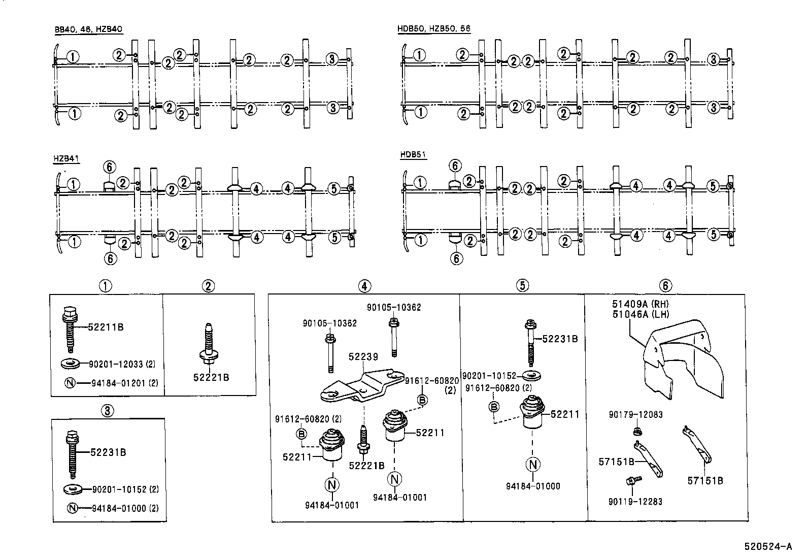  COASTER |  CAB MOUNTING BODY MOUNTING