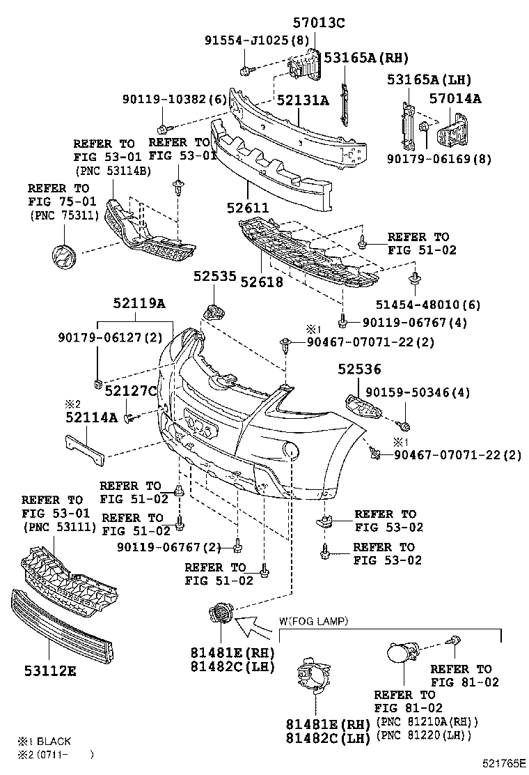  IST |  FRONT BUMPER BUMPER STAY