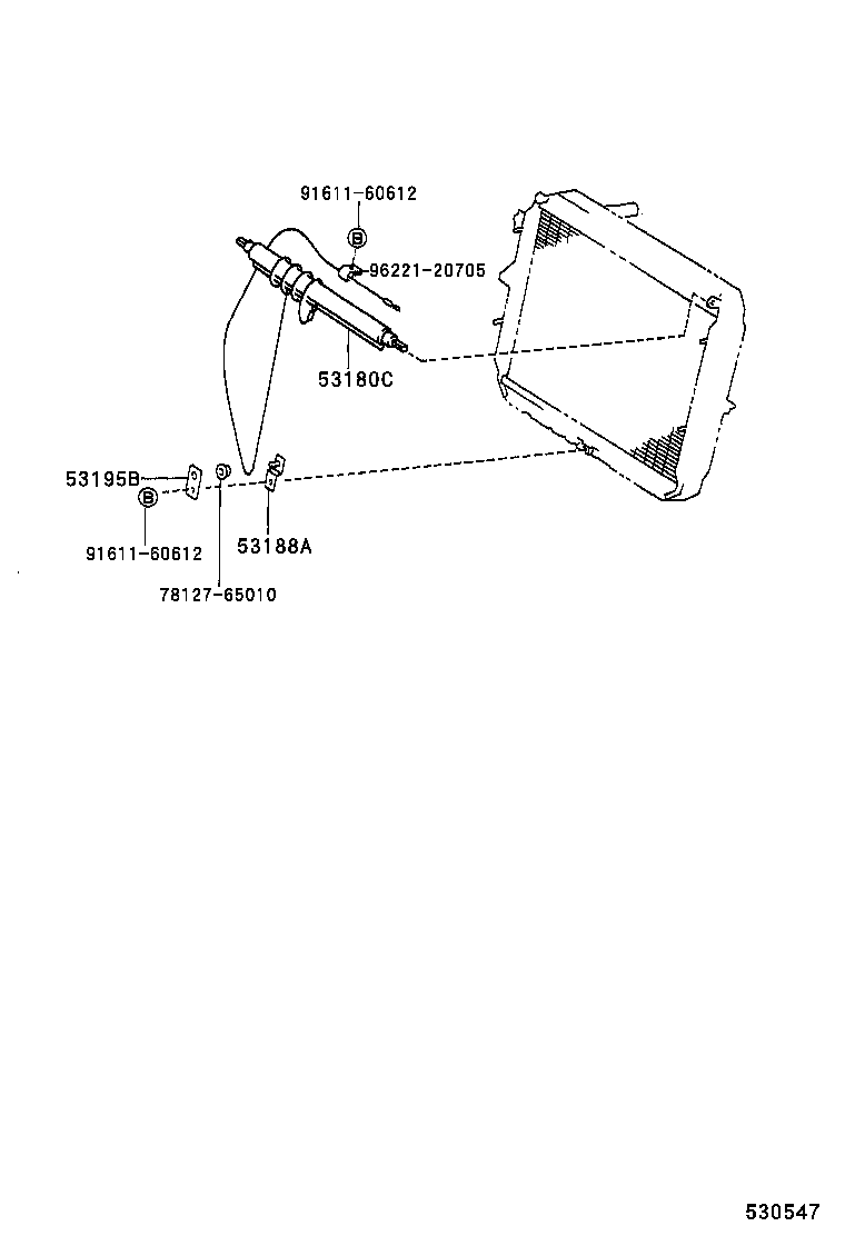  COASTER |  RADIATOR SUPPORT WIND GUIDE
