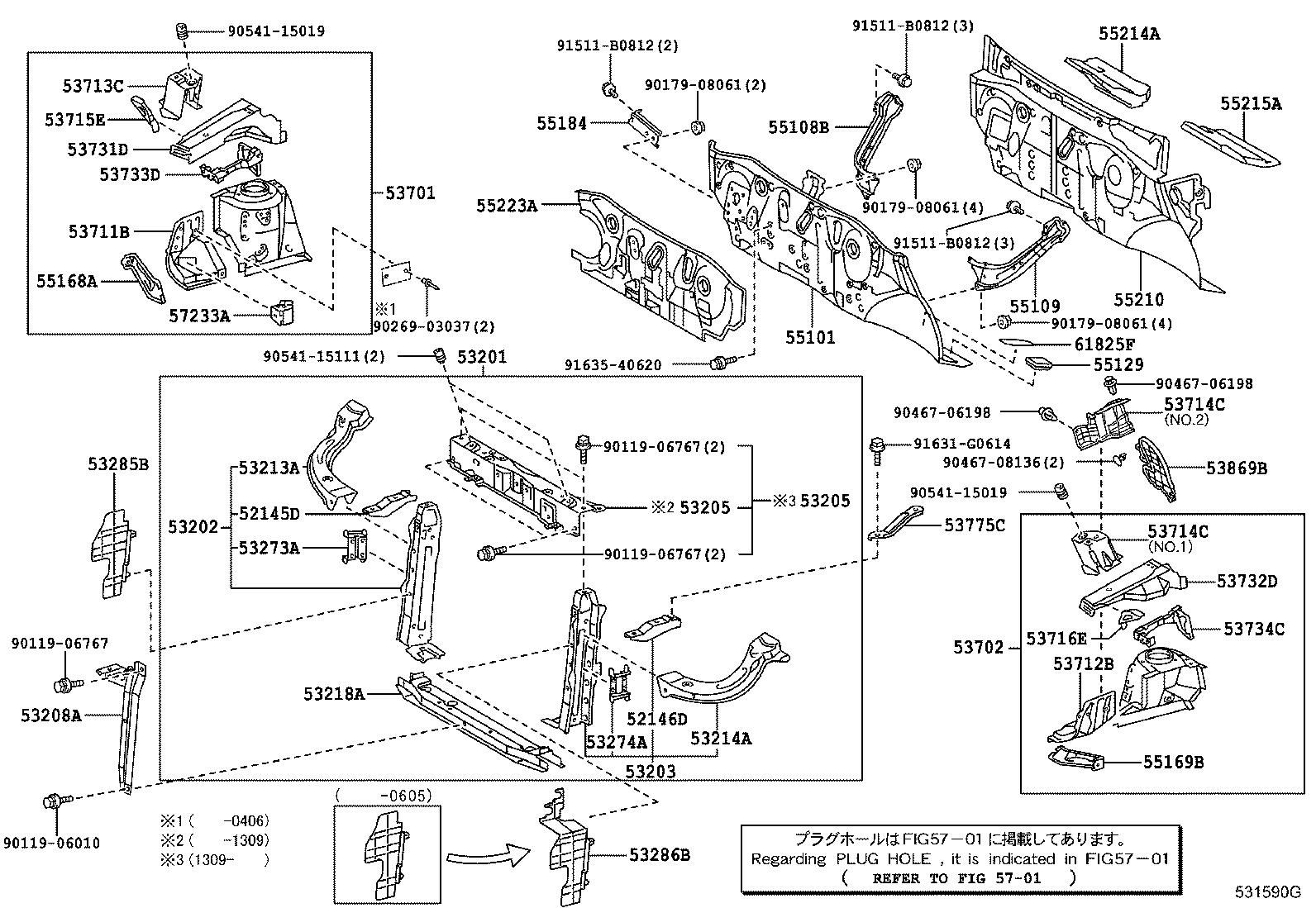  SIENTA |  FRONT FENDER APRON DASH PANEL