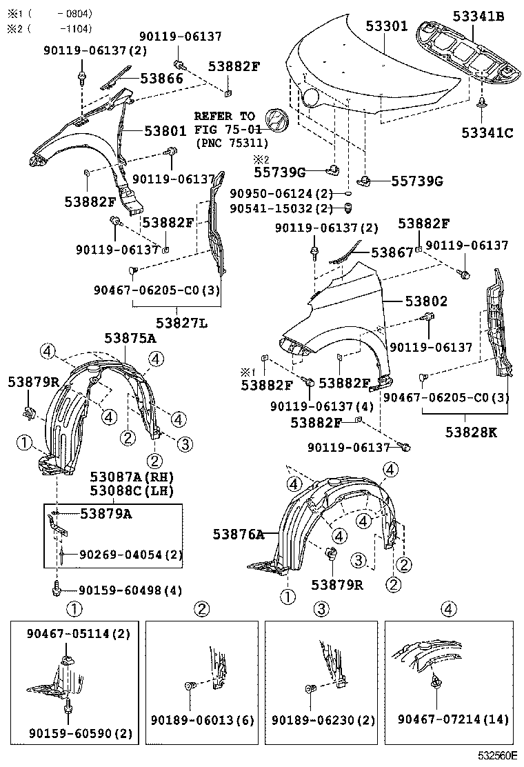 IST |  HOOD FRONT FENDER