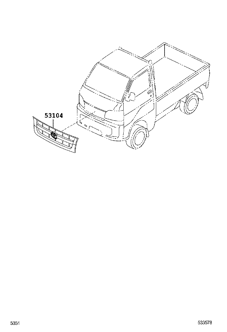  PIXIS TRUCK |  RADIATOR GRILLE
