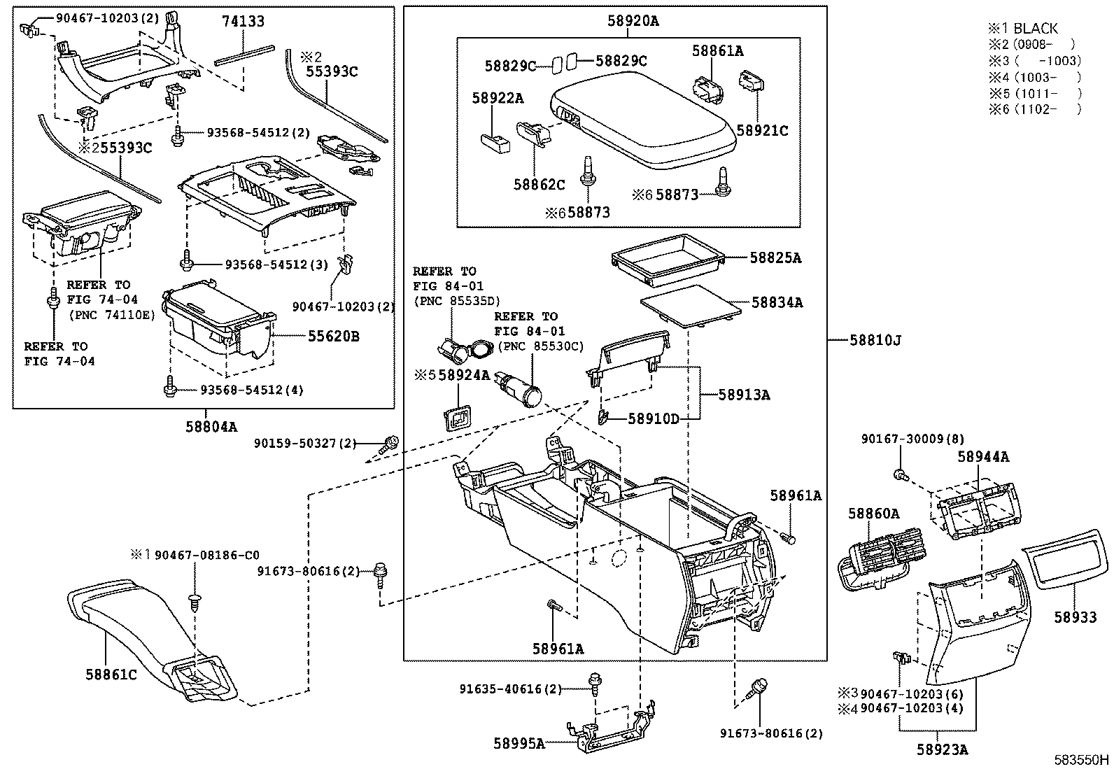  MAJESTA |  CONSOLE BOX BRACKET