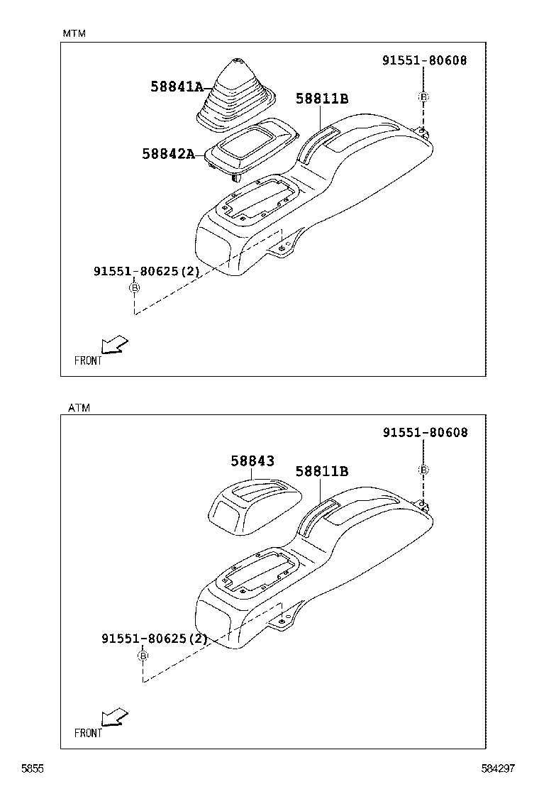  PIXIS TRUCK |  CONSOLE BOX BRACKET