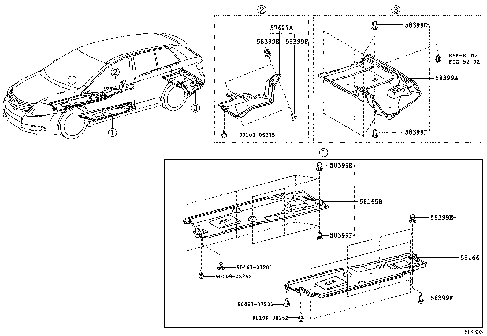  AVENSIS |  FLOOR PAN LOWER BACK PANEL