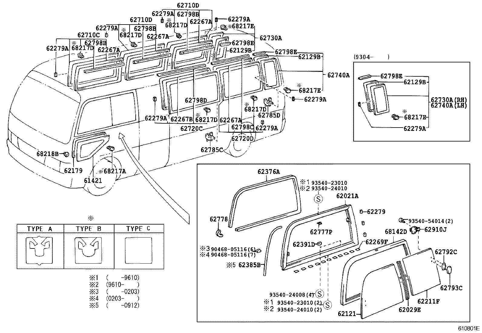  COASTER |  SIDE WINDOW