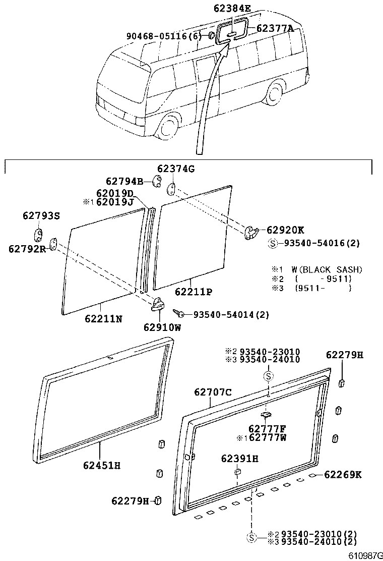 COASTER |  SIDE WINDOW