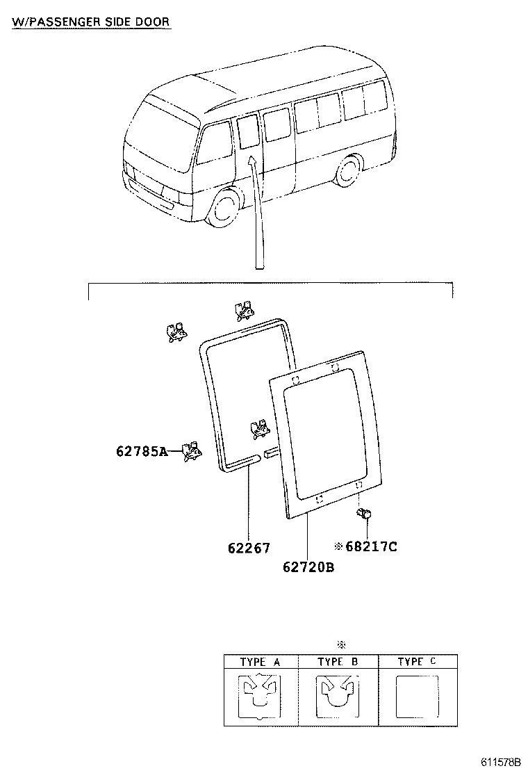  COASTER |  SIDE WINDOW